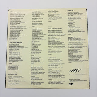 Gary O' ‎– Strange Behavior LP mit OIS (VG+) - schallplattenparadis