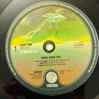 Genesis ‎– Three Sides Live Doppel LP (NM) - schallplattenparadis