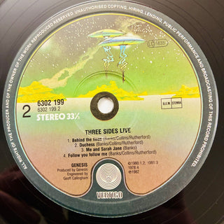 Genesis ‎– Three Sides Live Doppel LP (NM) - schallplattenparadis