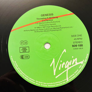 Genesis ‎– Throwing It All Away (Live Version) LP (VG+) - schallplattenparadis