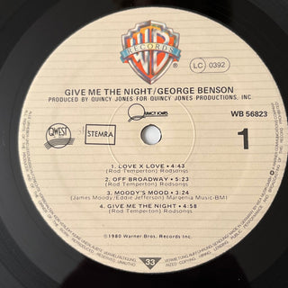 George Benson ‎– Give Me The Night LP mit OIS (VG) - schallplattenparadis