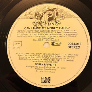 Gerry Rafferty ‎– Can I Have My Money Back? LP (NM) - schallplattenparadis