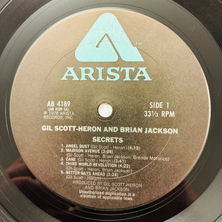 Gil Scott - Heron And Brian Jackson ‎– Secrets LP (NM) - schallplattenparadis