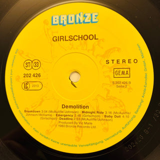 Girlschool ‎– Demolition LP (NM) - schallplattenparadis