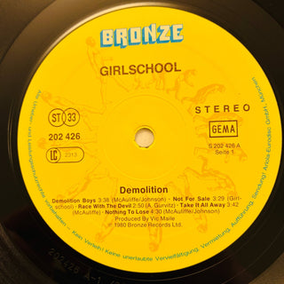 Girlschool ‎– Demolition LP (NM) - schallplattenparadis