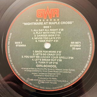 Girlschool – Nightmare At Maple Cross LP (NM) - schallplattenparadis