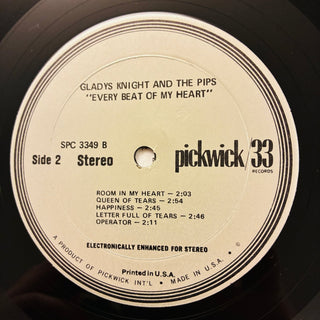 Gladys Knight & The Pips ‎– Every Beat Of My Heart LP (VG+) - schallplattenparadis