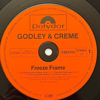 Godley Creme ‎– Freeze Frame LP mit OIS (NM) - schallplattenparadis