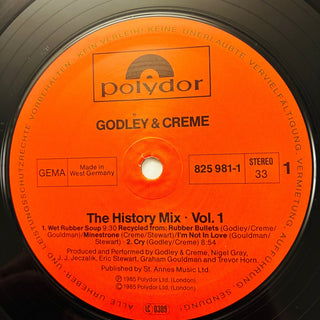 Godley & Creme ‎– The History Mix Volume 1 LP mit OIS (NM) - schallplattenparadis