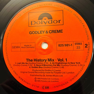 Godley & Creme ‎– The History Mix Volume 1 LP mit OIS (NM) - schallplattenparadis