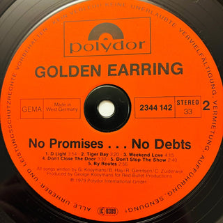 Golden Earring – No Promises ... No Debts LP mit Beiblatt (NM) - schallplattenparadis