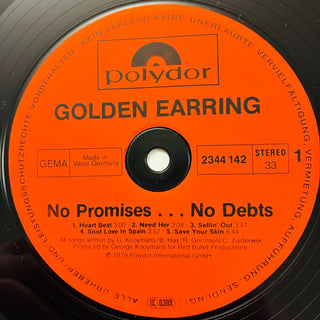 Golden Earring – No Promises ... No Debts LP mit Beiblatt (NM) - schallplattenparadis