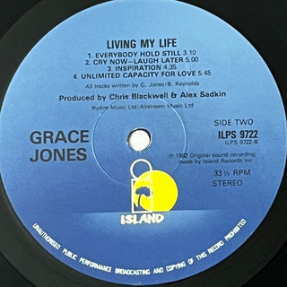 Grace Jones ‎– Living My Life LP mit OIS (NM) - schallplattenparadis