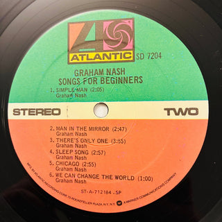Graham Nash ‎– Songs For Beginners LP (NM) - schallplattenparadis
