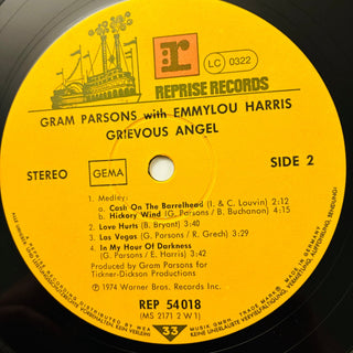 Gram Parsons With Emmylou Harris – Grievous Angel LP (NM) - schallplattenparadis