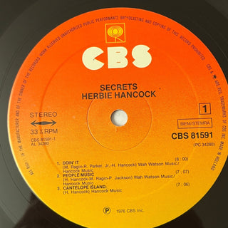 Herbie Hancock ‎– Secrets LP (VG+) - schallplattenparadis