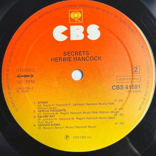 Herbie Hancock ‎– Secrets LP (VG+) - schallplattenparadis