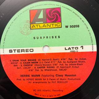 Herbie Mann Featuring Cissy Houston – Surprises LP (NM) - schallplattenparadis