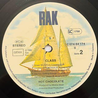 Hot Chocolate ‎– Class LP (VG+) - schallplattenparadis