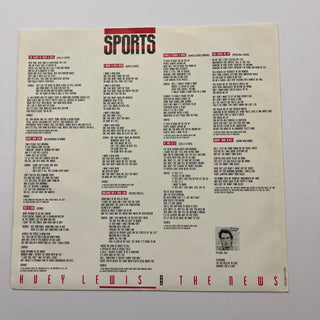 Huey Lewis And The News ‎– Sports LP mit OIS (VG+) - schallplattenparadis