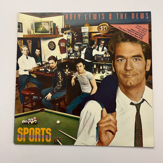 Huey Lewis And The News ‎– Sports LP mit OIS (VG+) - schallplattenparadis