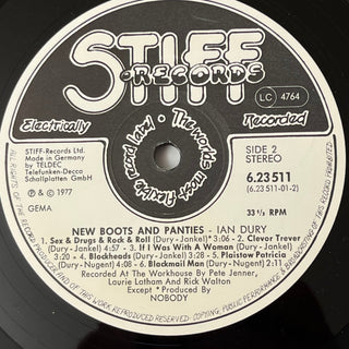 Ian Dury ‎– New Boots And Panties!! LP mit OIS (NM) - schallplattenparadis