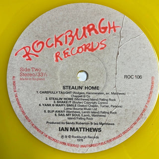 Ian Matthews ‎– Stealin' Home - Yellow Vinyl - LP (VG+) - schallplattenparadis