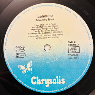 Icehouse ‎– Primitive Man LP mit OIS (NM) - schallplattenparadis