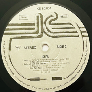 Ideal ‎– Ideal - 45 RPM - LP (NM) - schallplattenparadis