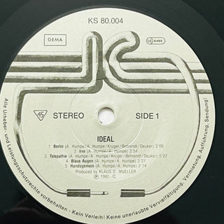 Ideal ‎– Ideal - 45 RPM - LP (NM) - schallplattenparadis