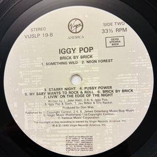 Iggy Pop – Brick By Brick LP mit OIS (NM) - schallplattenparadis