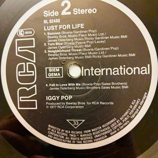 Iggy Pop – Lust For Life LP (NM) - schallplattenparadis