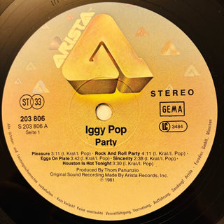 Iggy Pop – Party LP (NM) - schallplattenparadis