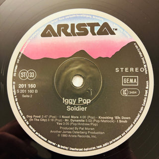 Iggy Pop – Soldier LP (NM) - schallplattenparadis