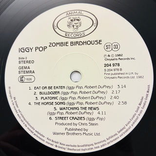 Iggy Pop – Zombie Birdhouse LP (NM) - schallplattenparadis