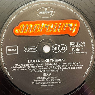 INXS ‎– Listen Like Thieves LP mit OIS (VG+) - schallplattenparadis