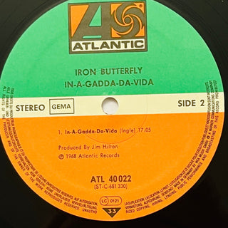 Iron Butterfly ‎– In - A - Gadda - Da - Vida LP (NM) - schallplattenparadis