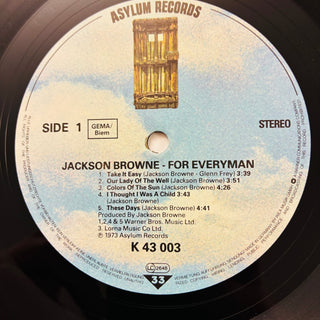 Jackson Browne ‎– For Everyman LP (NM) - schallplattenparadis