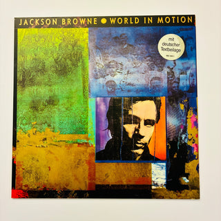 Jackson Browne ‎– World In Motion LP mit OIS (VG+) - schallplattenparadis