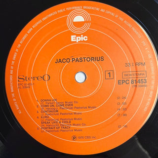 Jaco Pastorius ‎– Jaco Pastorius LP (NM) - schallplattenparadis
