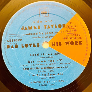 James Taylor ‎– Dad Loves His Work LP mit OIS (NM) - schallplattenparadis