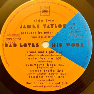 James Taylor ‎– Dad Loves His Work LP mit OIS (NM) - schallplattenparadis