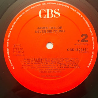 James Taylor – Never Die Young LP mit OIS (NM) - schallplattenparadis