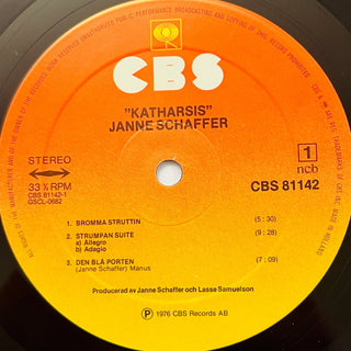 Janne Schaffer ‎– Katharsis LP (NM) - schallplattenparadis