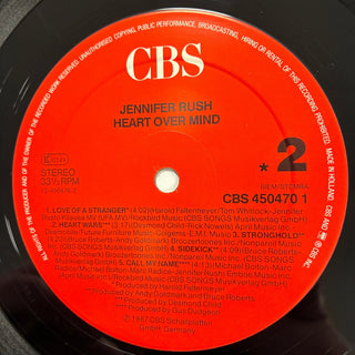 Jennifer Rush ‎– Heart Over Mind LP mit OIS (NM) - schallplattenparadis