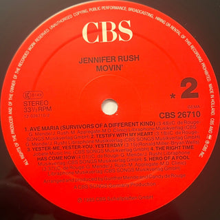 Jennifer Rush – Movin' LP mit OIS (NM) - schallplattenparadis