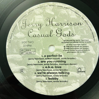 Jerry Harrison : Casual Gods – Casual Gods LP mit OIS (NM) - schallplattenparadis