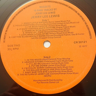 Jerry Lee Lewis – Nuggets: 16 Rare Tracks By Jerry Lee Lewis LP (NM) - schallplattenparadis