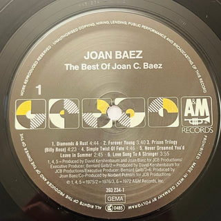 Joan C. Baez – The Best Of Joan C. Baez LP (NM) - schallplattenparadis