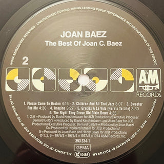 Joan C. Baez – The Best Of Joan C. Baez LP (NM) - schallplattenparadis